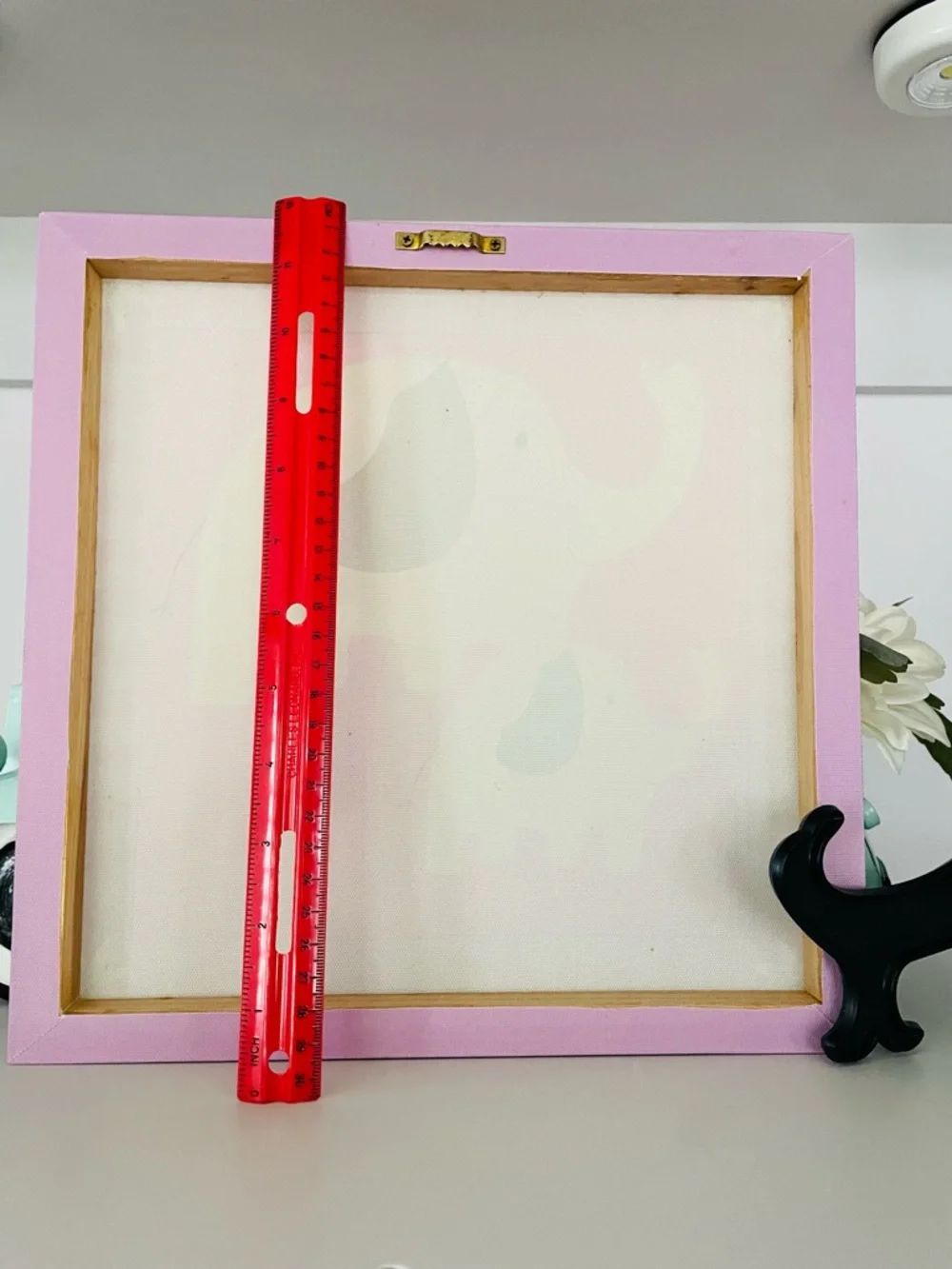 Pink Elephant Wall Art  Canvas
